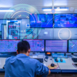 Engineering,Works,With,The,Tablet,In,The,Production,Control,Room.control